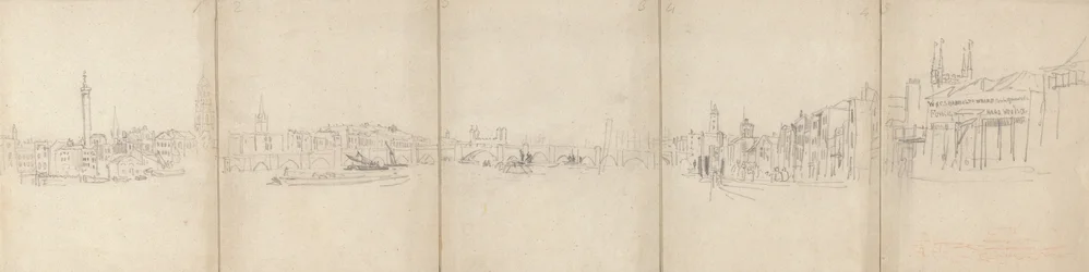 Panorama of Old London Bridge